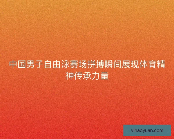 中国男子自由泳赛场拼搏瞬间展现体育精神传承力量